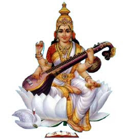 Indian Goddess Saraswati