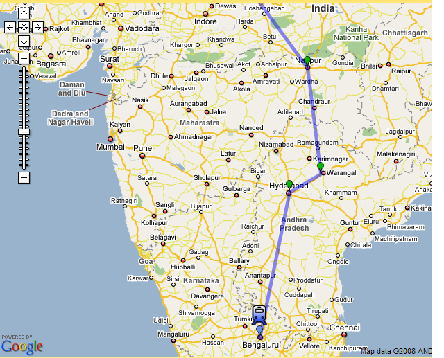 Indian Railway Map Google