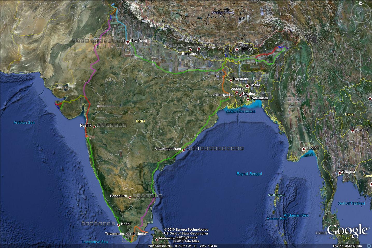 Indian Railway Map Google