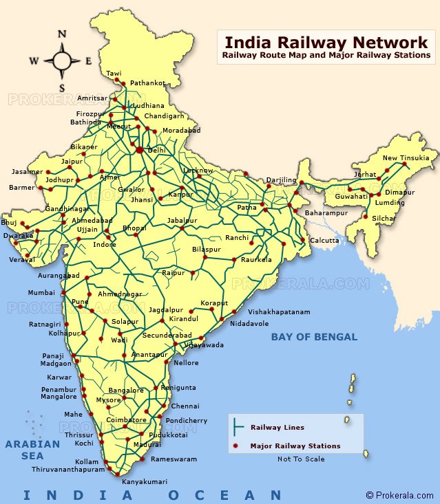 Indian Railway Map High Resolution