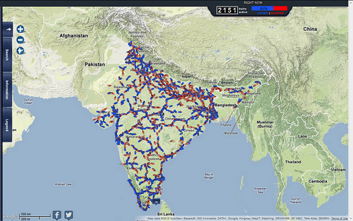 Indian Railway Map Of India