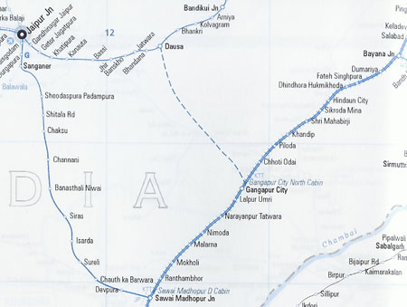 Indian Railway Map Of India