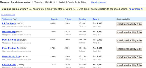 Indian Railway Platform Ticket