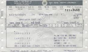 Indian Railway Platform Ticket