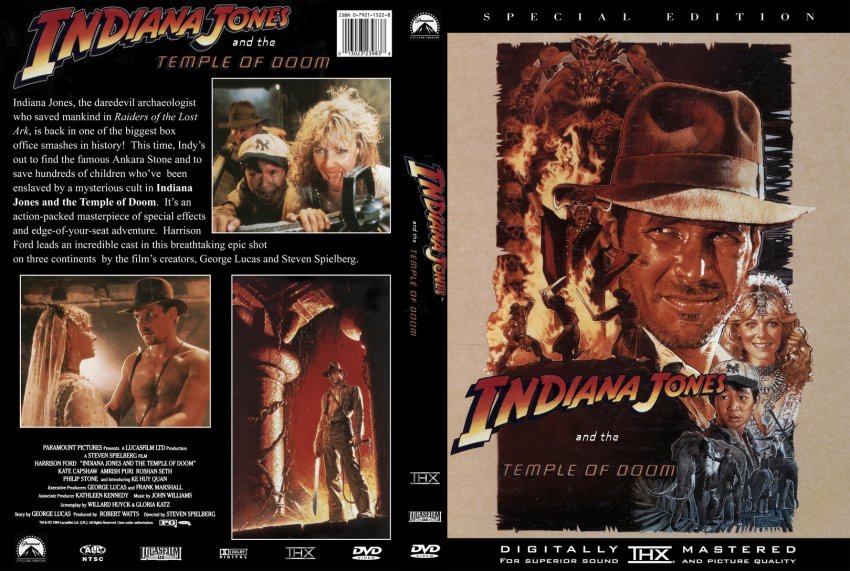 Indiana Jones And The Temple Of Doom Dvd Cover