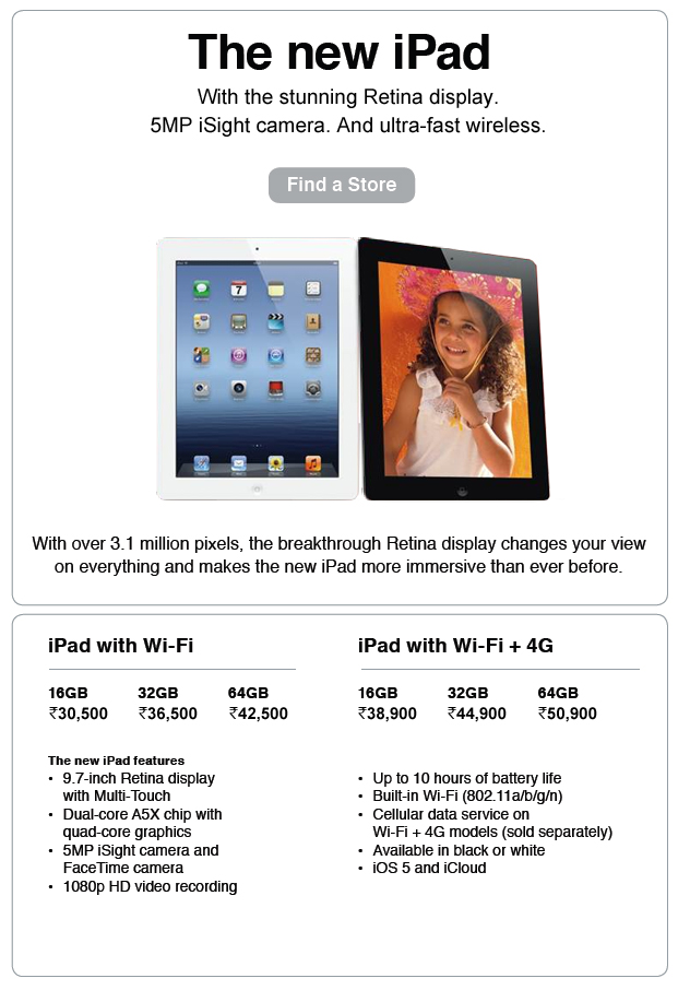 Ipad 4 Price In India