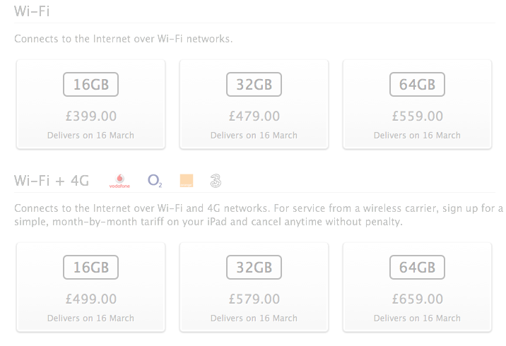 Ipad 4g Price Plans