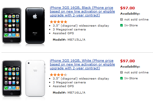 Iphone 3gs Price