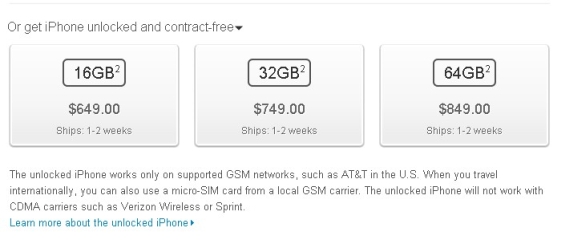 Iphone 4s Price In Usa Unlocked Without Contract