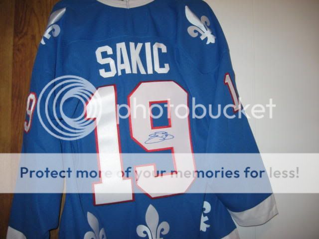 Joe Sakic Quebec Nordiques Jersey