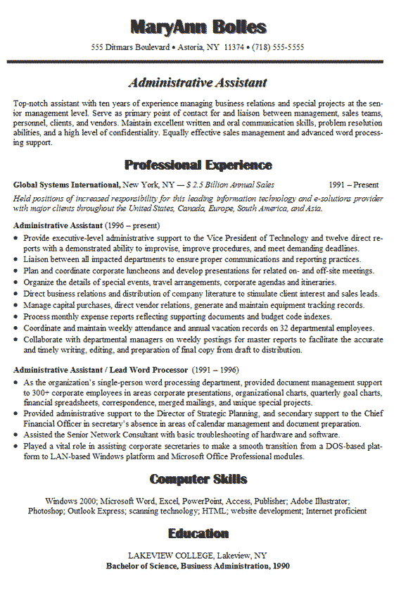 Latest Format Of Resume For Freshers
