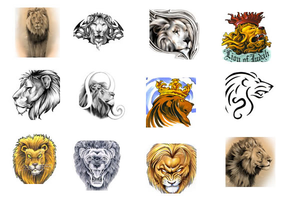 Leo Lion Tattoos For Women