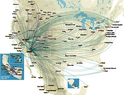 Lion Airlines Route Map
