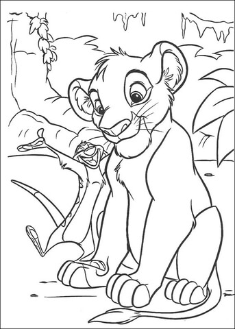 Lion King Simba Coloring Pages