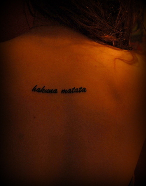 Lion King Tattoo Hakuna Matata