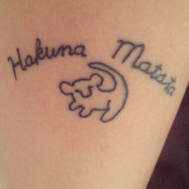 Lion King Tattoo Hakuna Matata