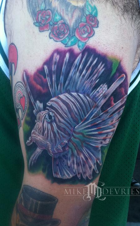 Lionfish Tattoo Designs