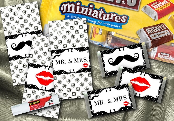 Make Your Own Wedding Candy Bar Wrappers