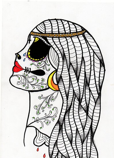 Mexican Candy Skull Girl