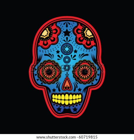 Mexican Candy Skull Tattoo Designs