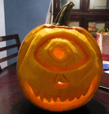 Mike Wazowski Pumpkin Pattern