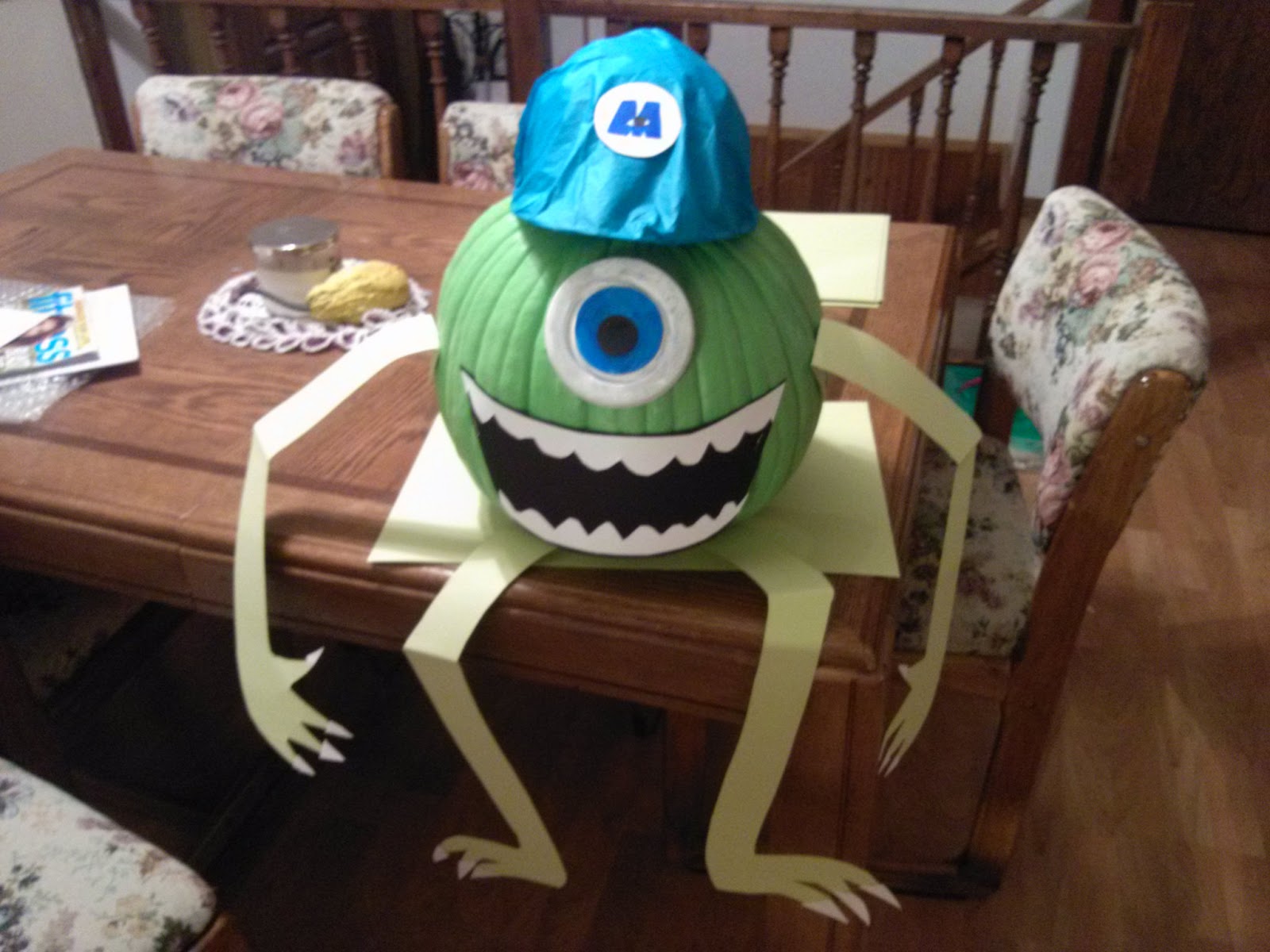 Monsters Inc Mike Wazowski Pumpkin