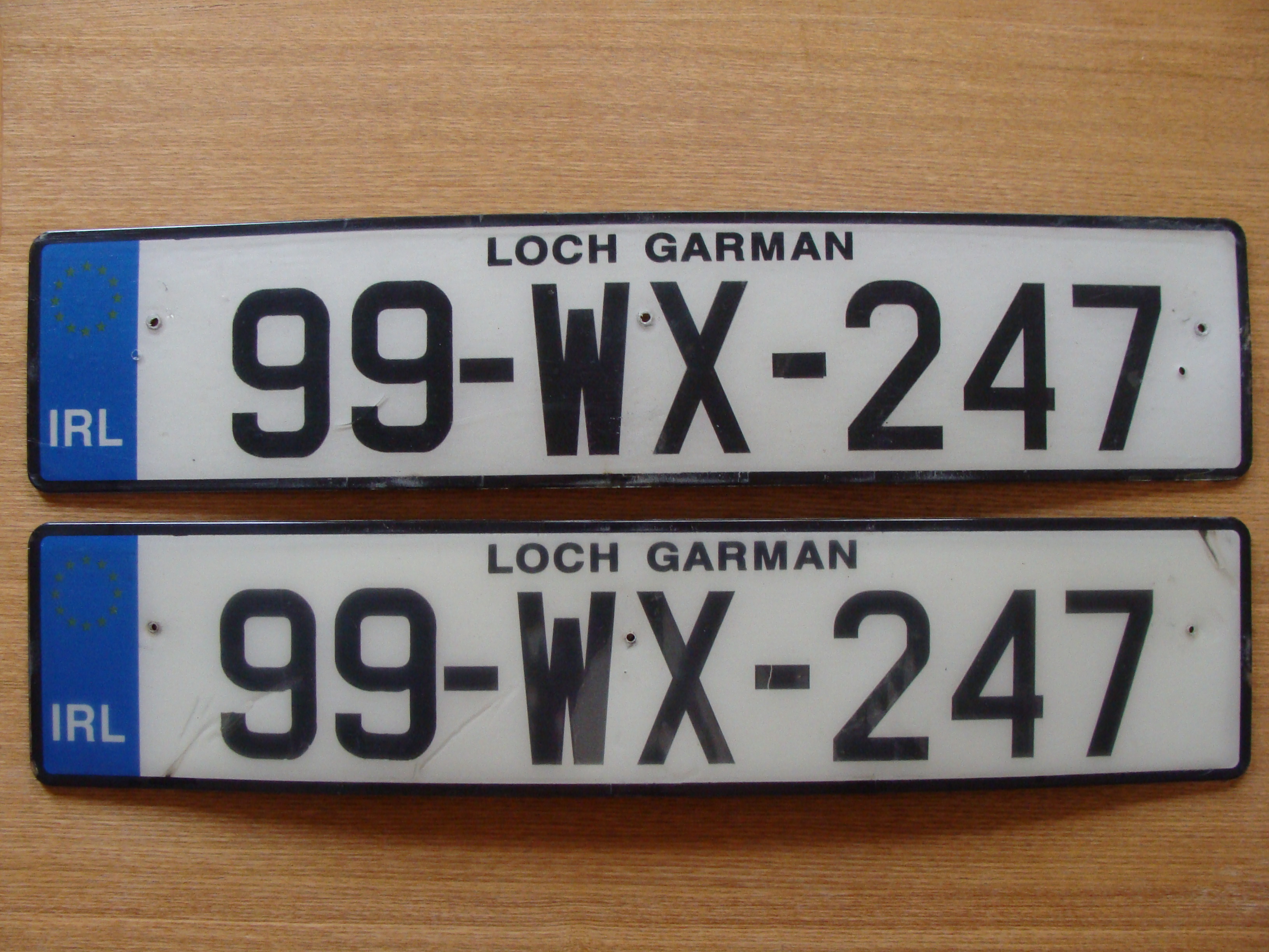 Motorcycle Registration Plates Ireland