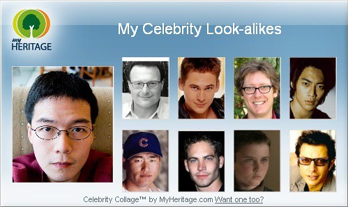 My Celebrity Look Alikes My Heritage