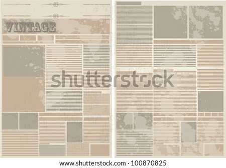 Newspaper Background Vector