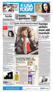 Newspaper Front Page Layout