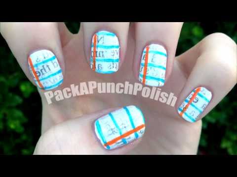 Newspaper Nails Tutorial