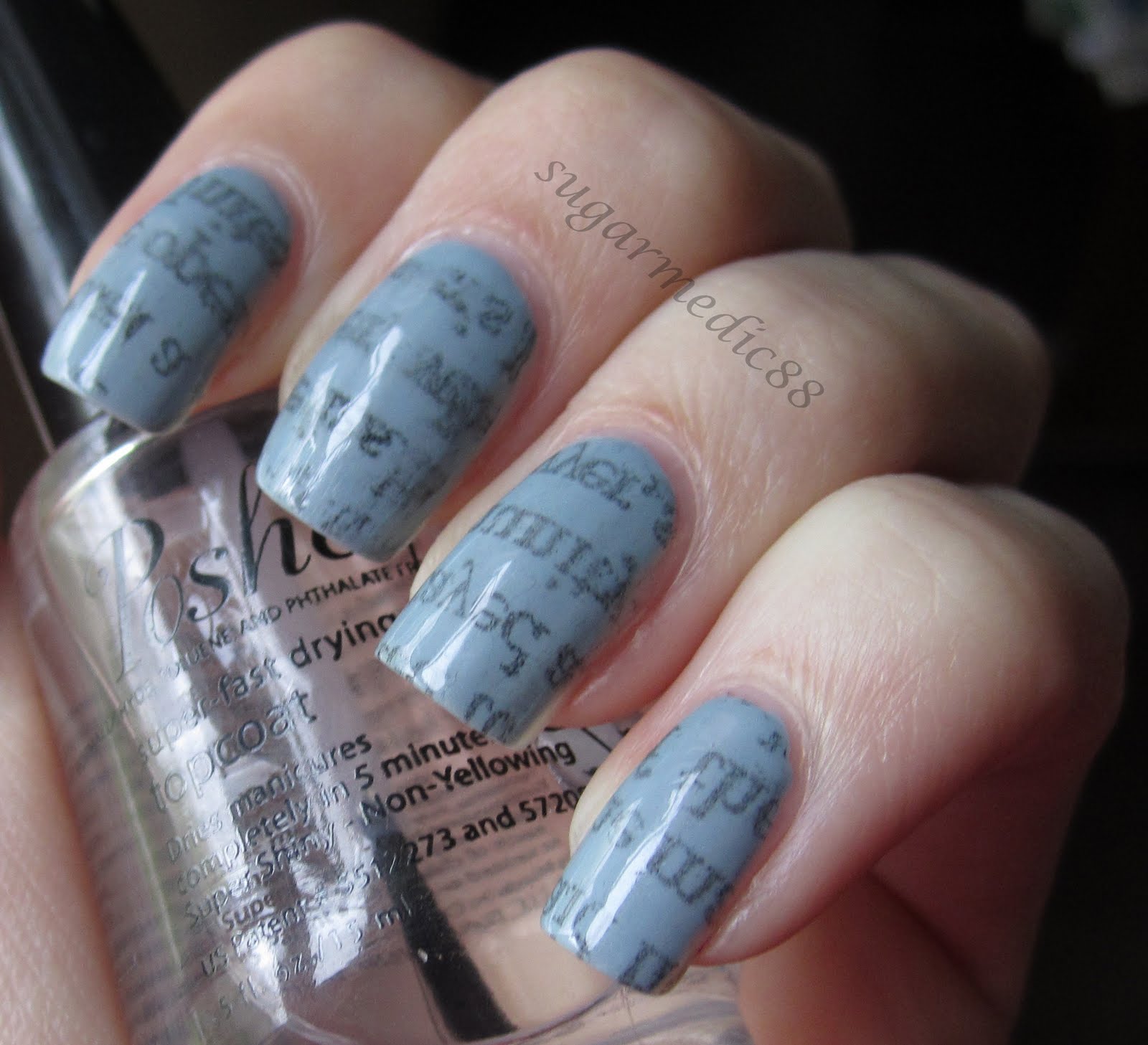 Newspaper Nails Tutorial Without Alcohol