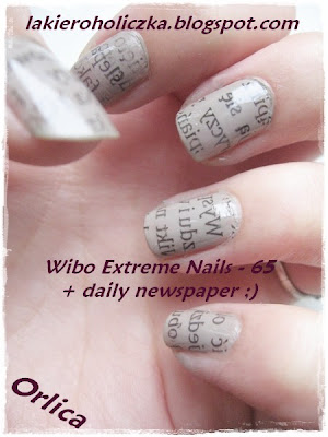 Newspaper Nails With Water