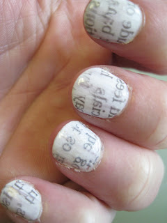 Newspaper Nails Without Rubbing Alcohol Or Vodka