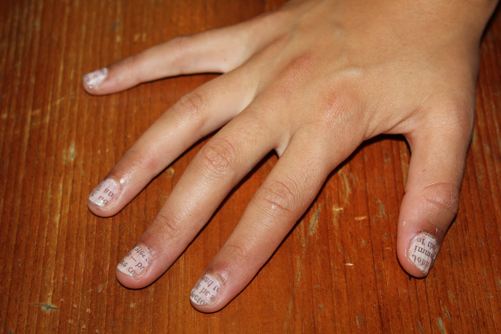 Newspaper Nails Without Rubbing Alcohol Or Vodka