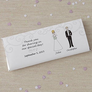Personalized Candy Bar Wedding Favors