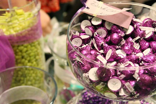 Purple Candy Bar Wedding