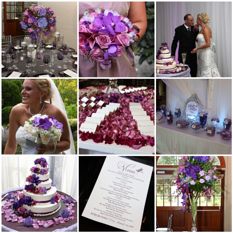 Purple Candy Bar Wedding