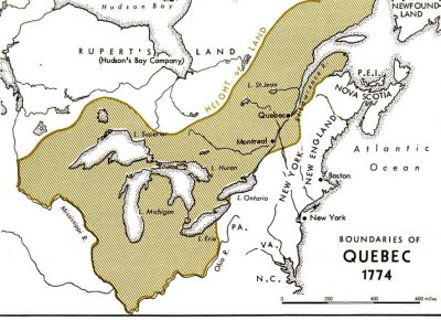 Quebec Act 1774 Short Summary
