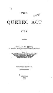 Quebec Act Summary