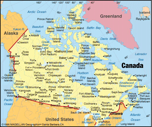 Quebec Canada Map