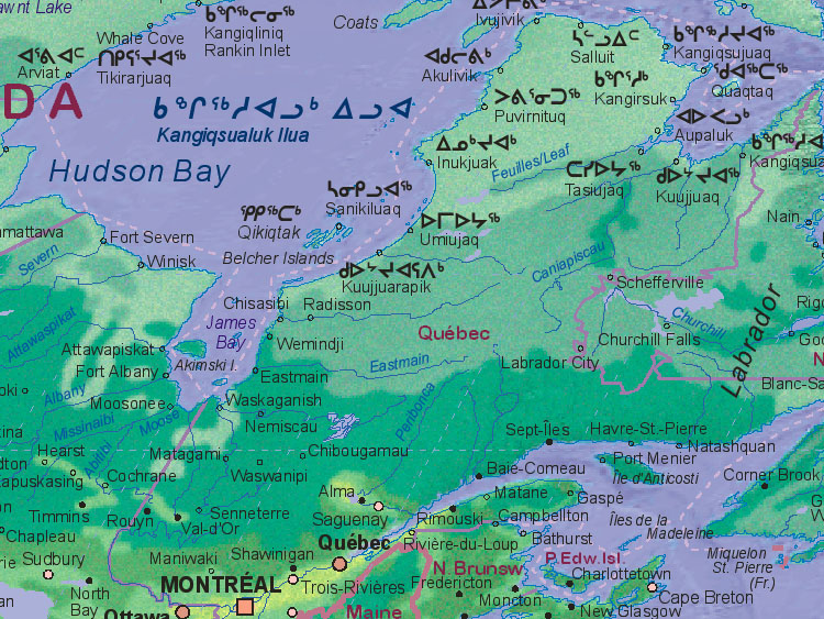 Quebec Canada Map