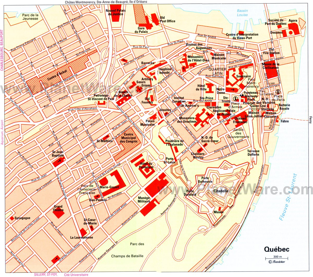 Quebec City Canada Map