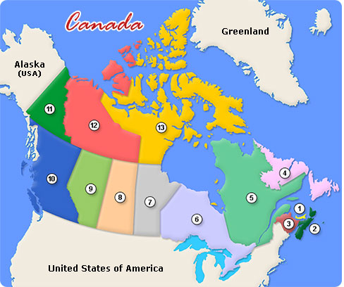 Quebec Map Canada
