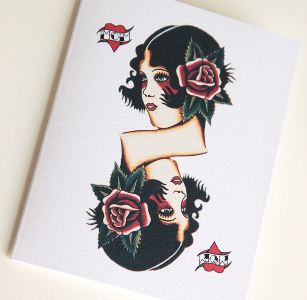 Queen Of Hearts Card Tattoo