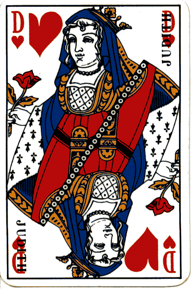 Queen Of Hearts Card Template