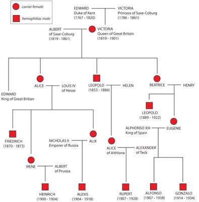 Queen Victoria Family Tree Hemophilia