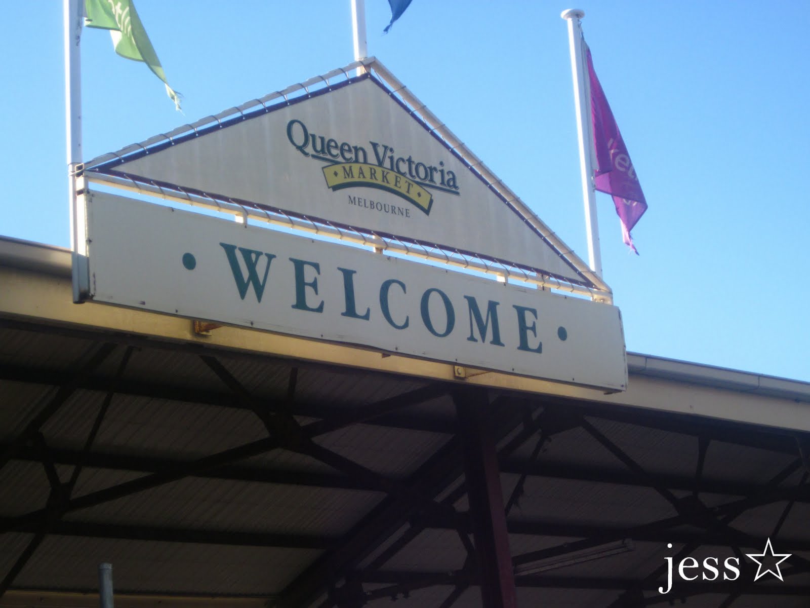 Queen Victoria Market Sign
