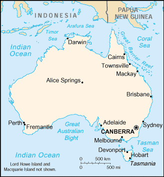 Queensland Australia Map