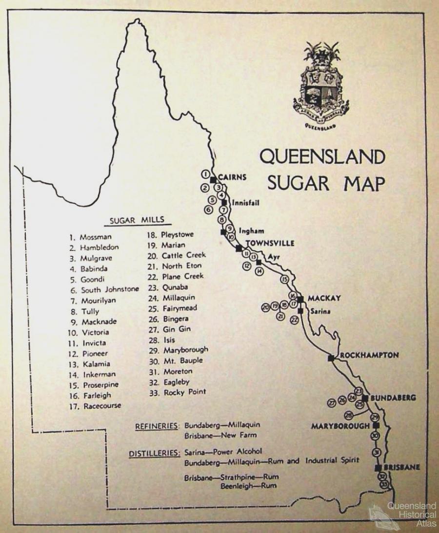 Queensland Australia Map Towns